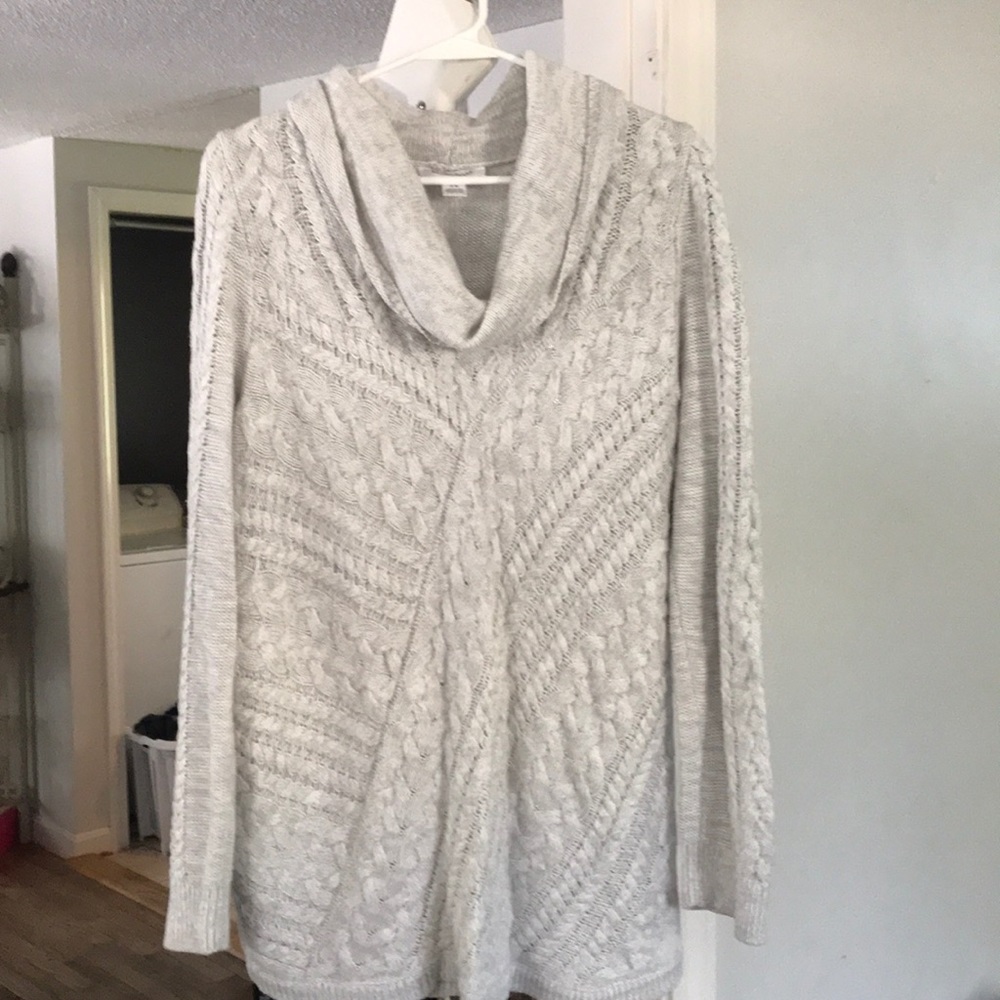 Adorable cowl neck sweater.